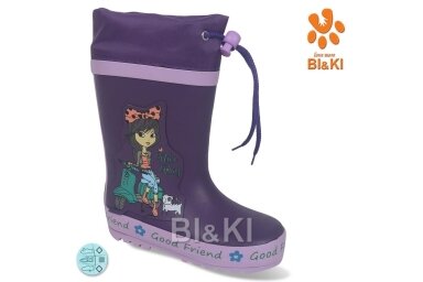 Violetiniai BL&KL botai mergaitėms 0865 su pašiltinimu