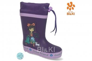 Violetiniai BL&KL botai mergaitėms 0865 su pašiltinimu