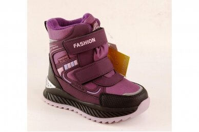 Violetiniai su dviem lipukais Tom.m žieminiai batai mergaitėms su vilnos kailiu 0783v 1