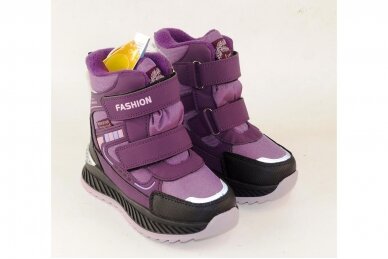 Violetiniai su dviem lipukais Tom.m žieminiai batai mergaitėms su vilnos kailiu 0783v 3